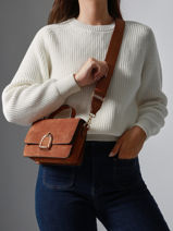 Crossbody Bag S Altesse Suede Etrier Brown altesse suede EASU048S-vue-porte