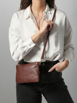 Sac Bandouli�re Tradition Cuir Etrier Marron tradition ETRA0141-vue-porte