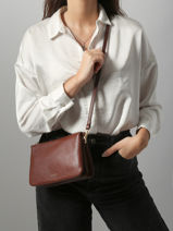 Sac Bandouli�re Tradition Cuir Etrier Marron tradition ETRA0143-vue-porte