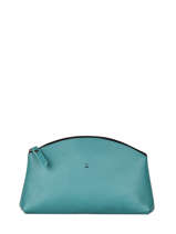 Etui Zippé Madras Cuir Etrier Bleu madras EMAD753