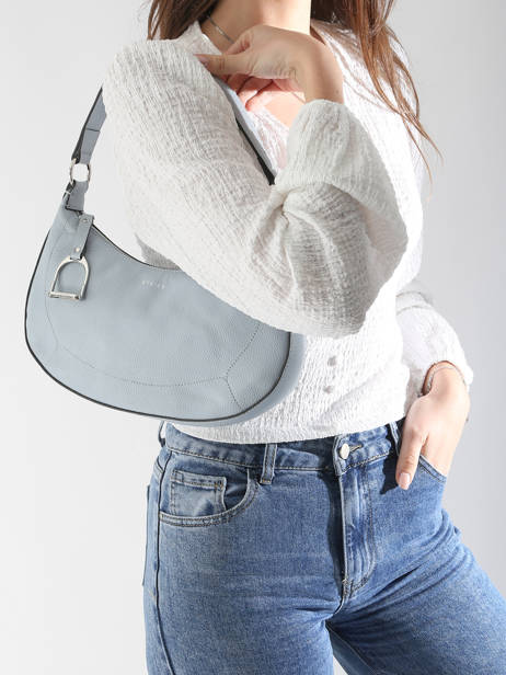 Sac PortÃ© Ã©paule M Altesse Cuir Etrier Bleu altesse EALT017M vue secondaire 1