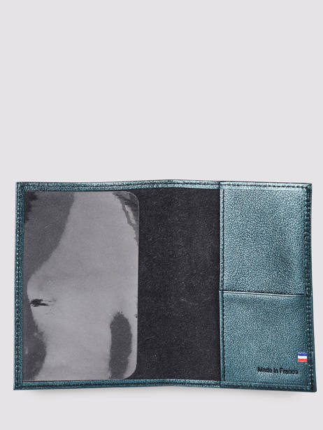 Etui Passeport Etincelle IrisÃ©e Cuir Etrier Vert etincelle irisee EETI025 vue secondaire 1